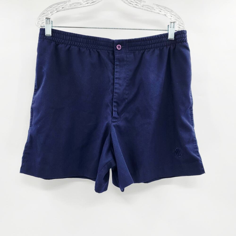 Vintage Wimbledon The Championships Athletic Blue Shorts Mens Size L Made in USA
